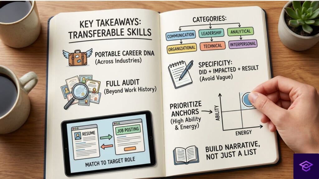 Key Takeaways: How to Identify Transferable Skills