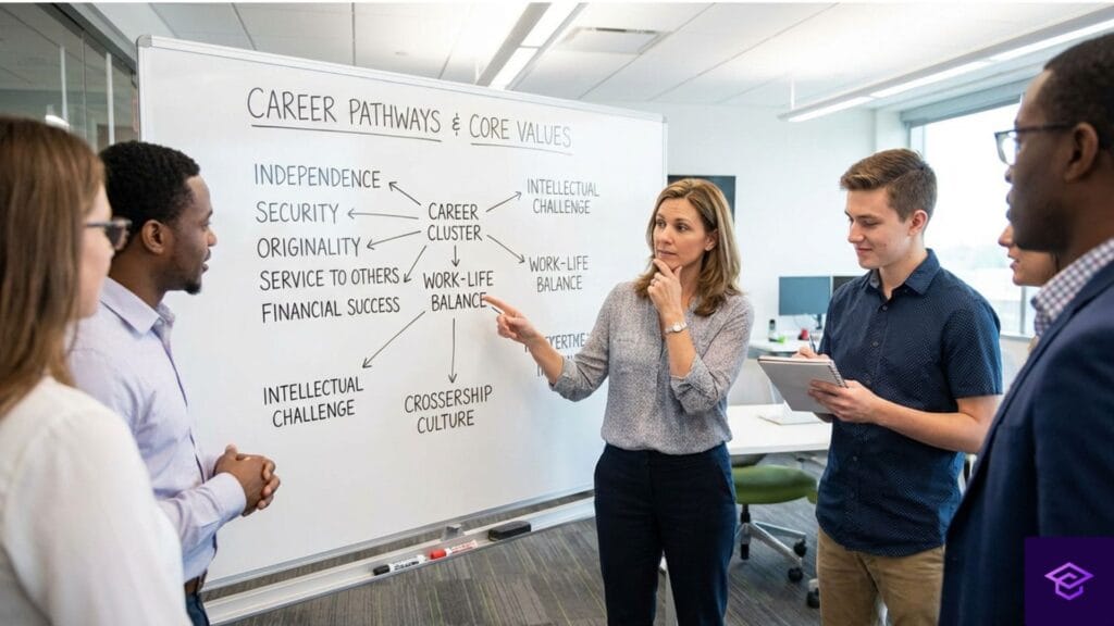 Common values that influence career choice