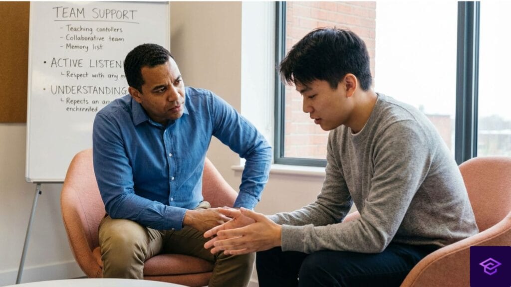 Showing Empathy to Build Strong Teams  “This is called empathy, which means trying to understand what another person is thinking or feeling.” It’s like stepping into their shoes for a short time.  So, if a teammate appears disengaged or floundering, you might be tempted to attribute it to laziness and advise something like “just work harder.” Instead, ask gently: “What has been going on for you? How can I better support you? ” Then listen without interrupting.  Empathy creates the kind of loyalty and motivation that money can’t buy. Workers work harder for leaders who care about them as humans and not just workers. This may seem forced at first, but it works wonders—particularly for those new to the concept of practicing empathy.